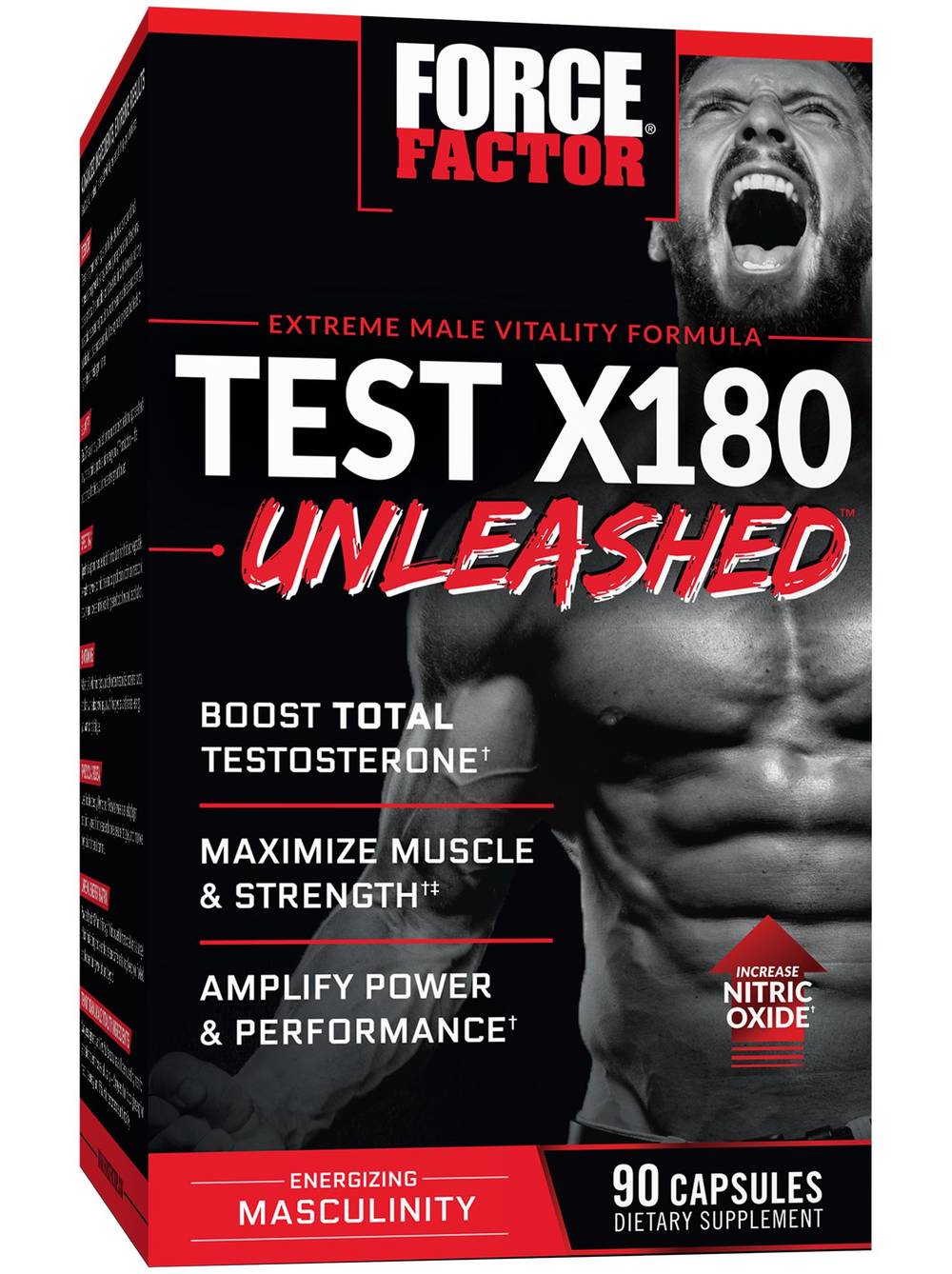 Force Factor Test X180 Unleashed Energizing Masculinity Capsules (90 ct)