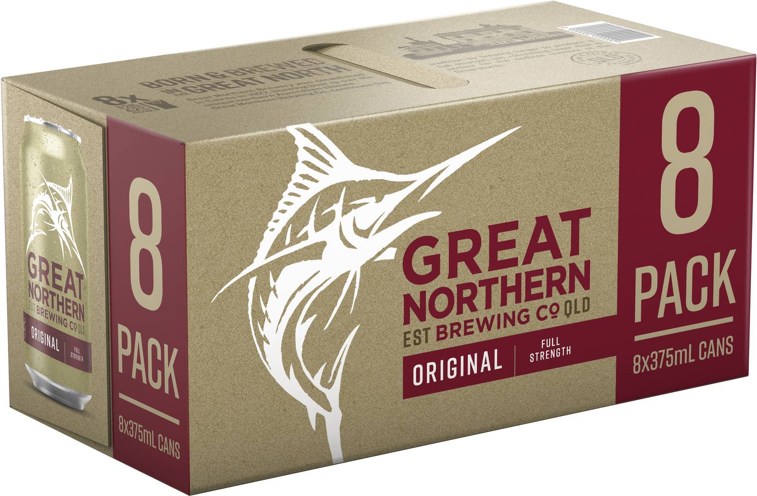 Great Northern Original 8pk Can 375mL x Pack 8