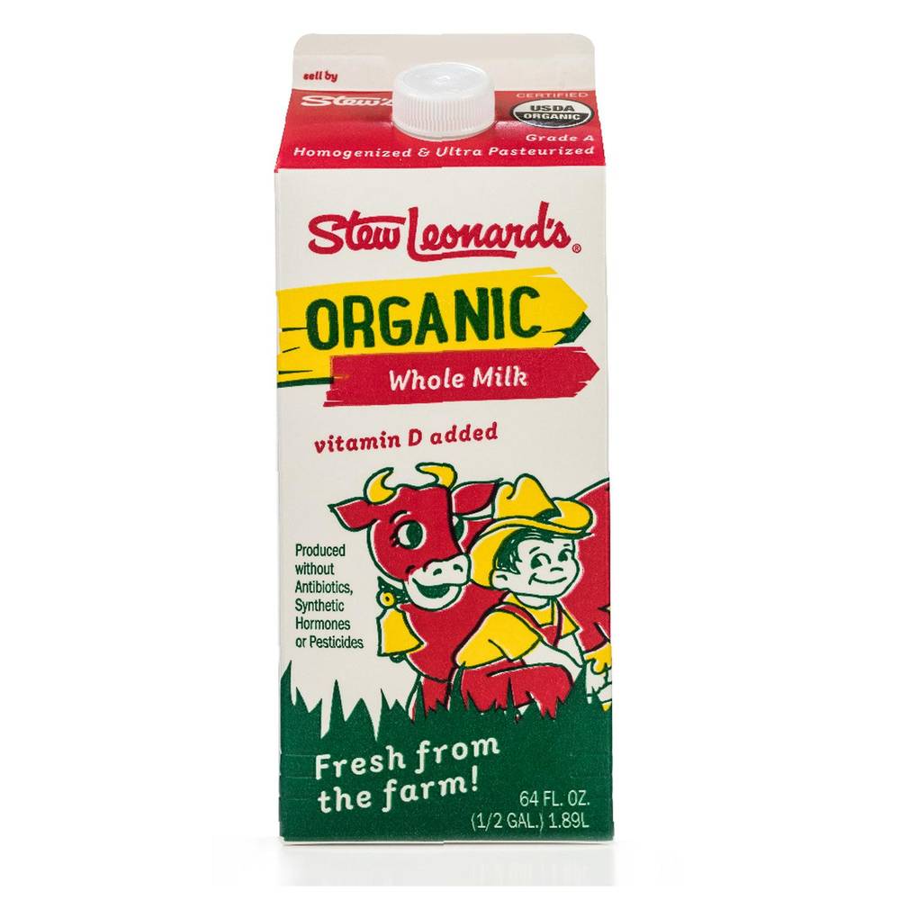 Stew Leonard's Organic Whole Milk (64 fl oz)