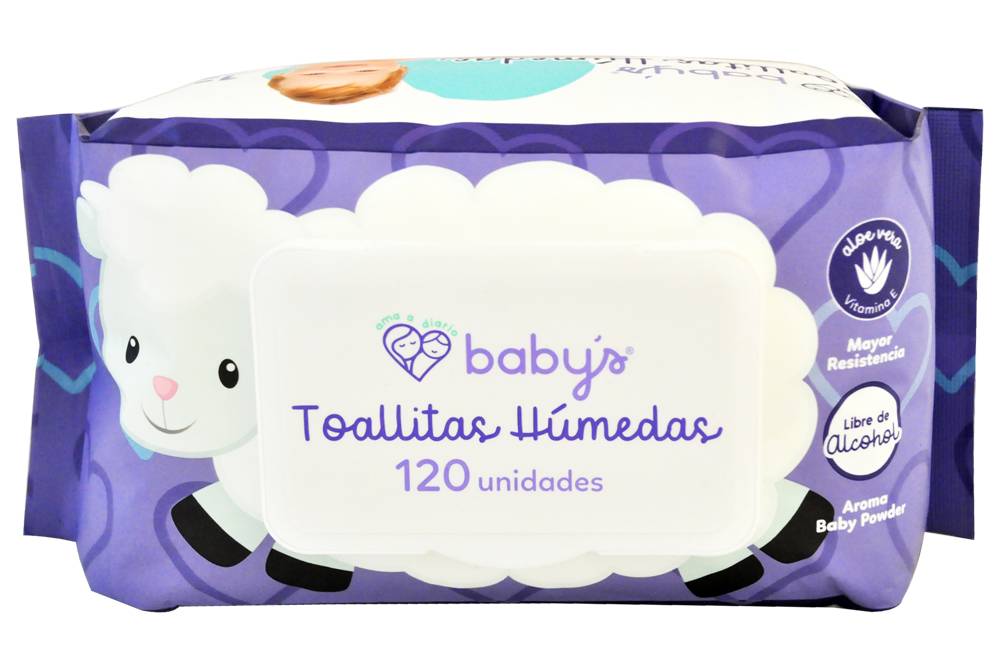 BABYS TOALL HUM BABY POWDER PAQ*120