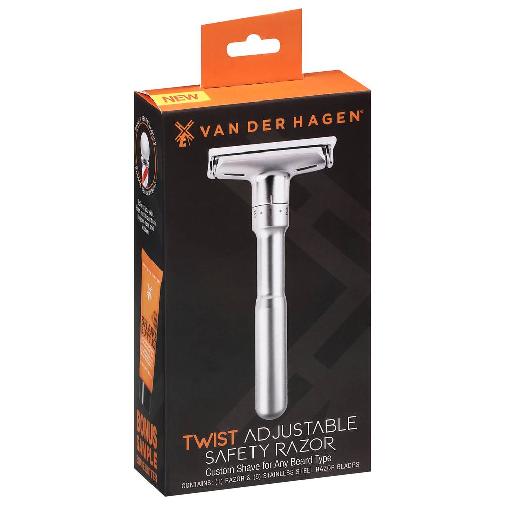 Van Der Hagen Twist Adjustable Safety Razor