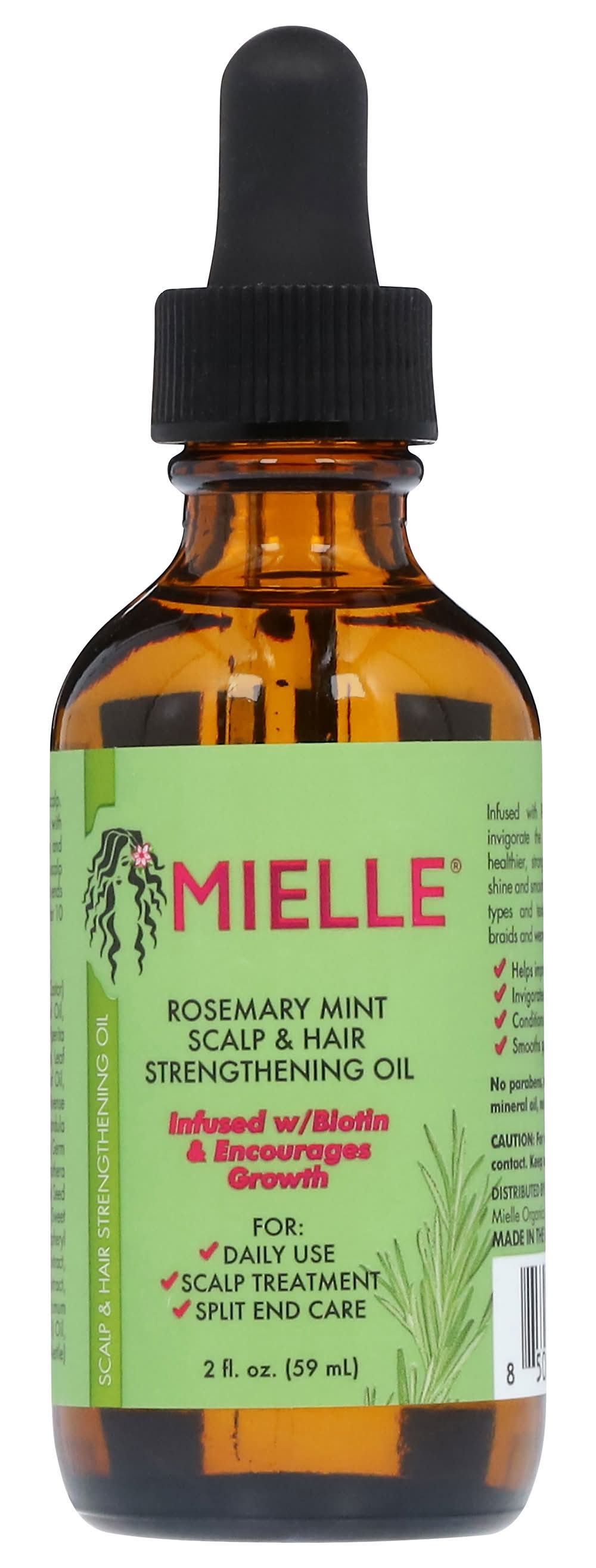 Mielle Scalp & Hair Strengthening Oil, Rosemary Mint (2 fl oz)