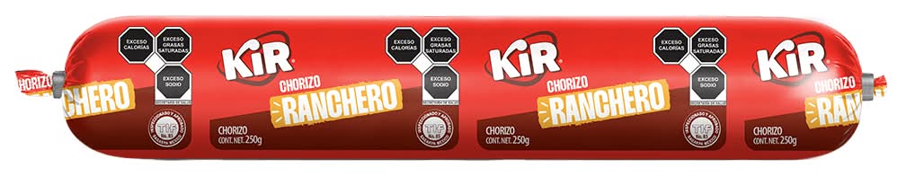KIR · Chorizo de cerdo ranchero (250 g)