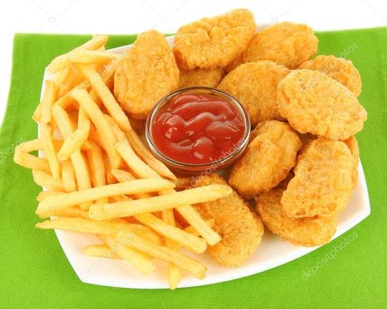 20 pcs Chicken Nuggets w F fries & 20 onz oda