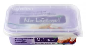 Queso para untar sin lactosa Carrefour No Lactosa 200 g.