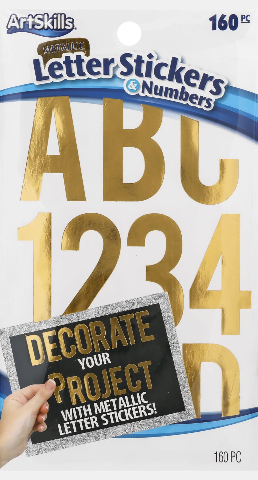 ArtSkills Metallic Letter Stickers & Numbers (2.1 oz)