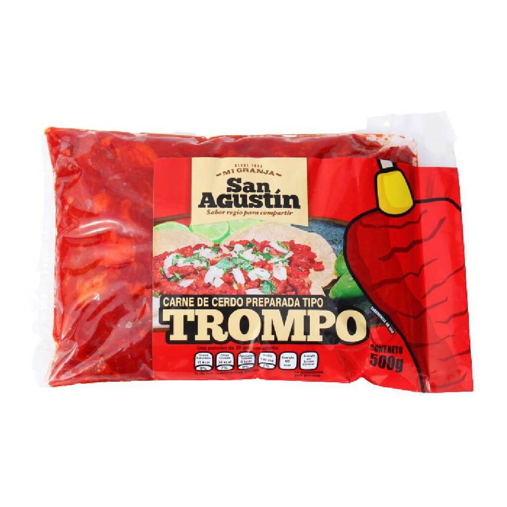 San agustín carne de cerdo tipo trompo