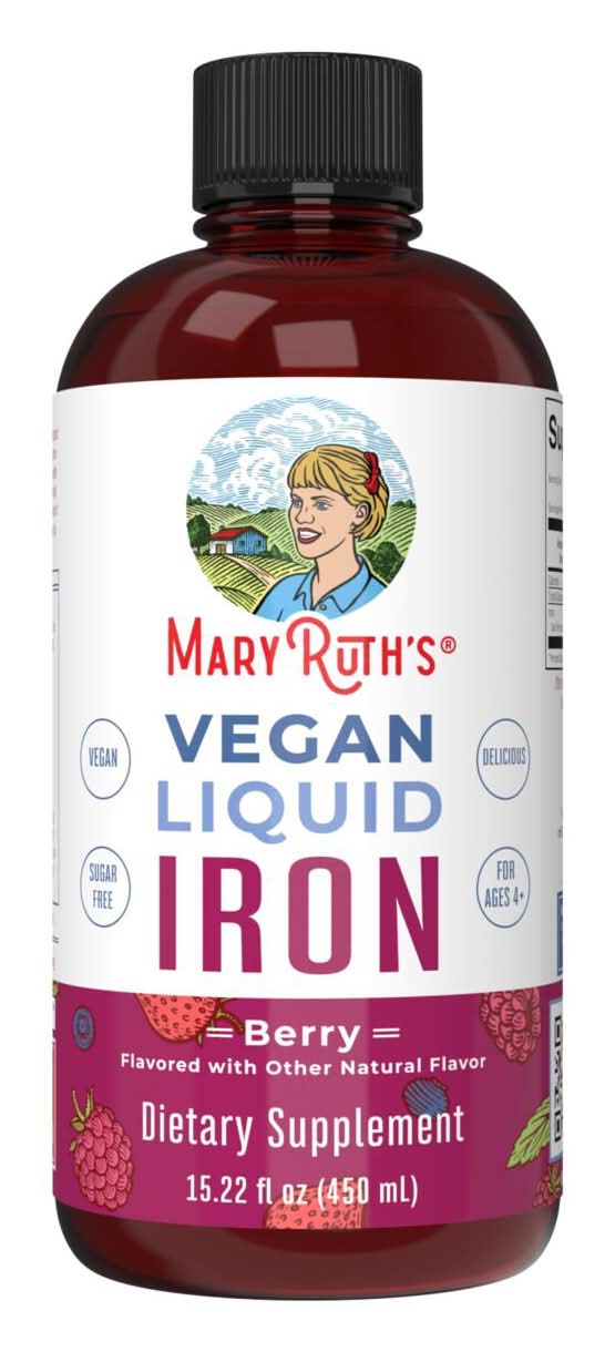 Maryruth'S Vegan Liquid Iron, Berry, 15.22 Fl Oz