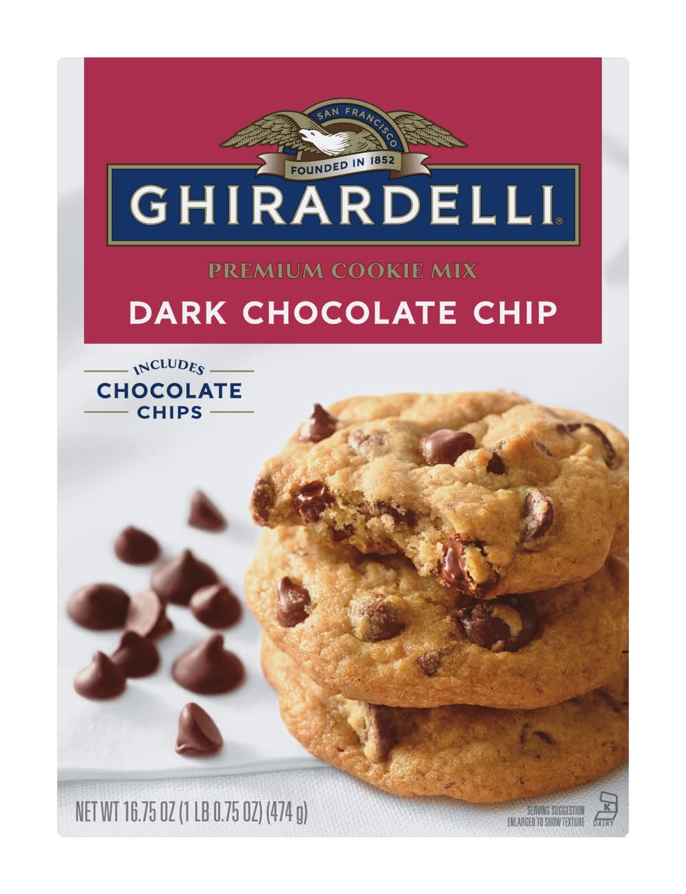 Ghirardelli Premium Dark Chocolate Chip Cookie Mix (16.75 oz)