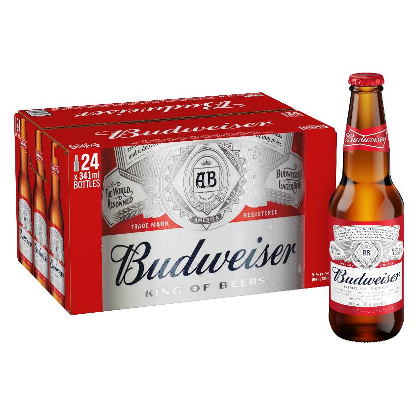 Budweiser  (24 Bottles, 341ml)