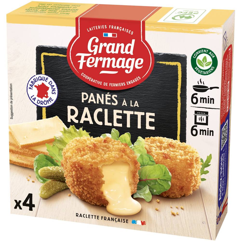 Grand Fermage - Panés à la raclette (4 pièces)