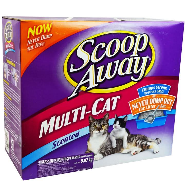 Scoop Away · Multi-cat arena aglutinante perfumada para gatos (9,07 kg)