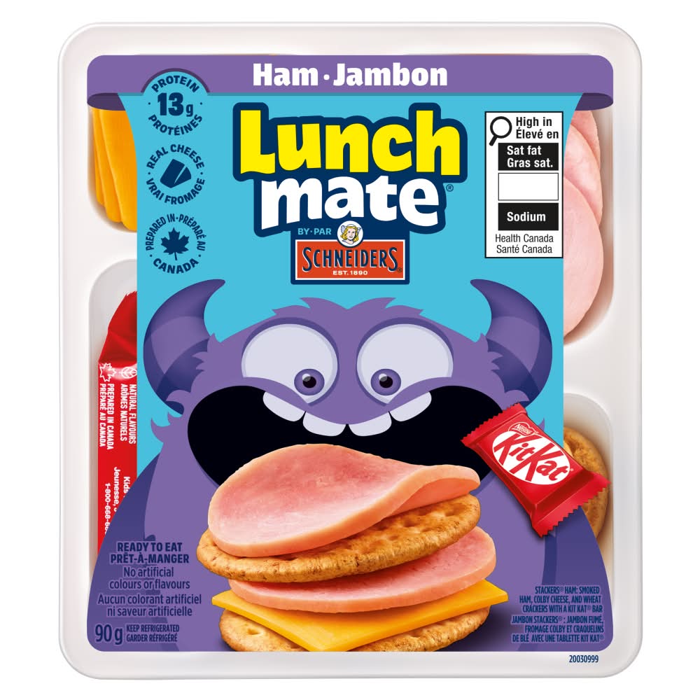 Lunch mate kit de collations - snack kit (jambon)
