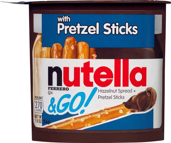 Nutella Hazelnut Spread + Pretzel Sticks