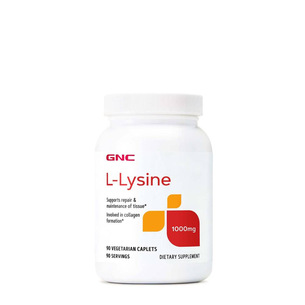 Gnc L-Lysine 1000 mg Dietary Supplement Tablets(90 Ct)