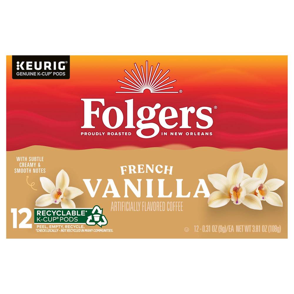 Folgers K-Cup Pods Vanilla Biscotti Coffee (3.81 oz)