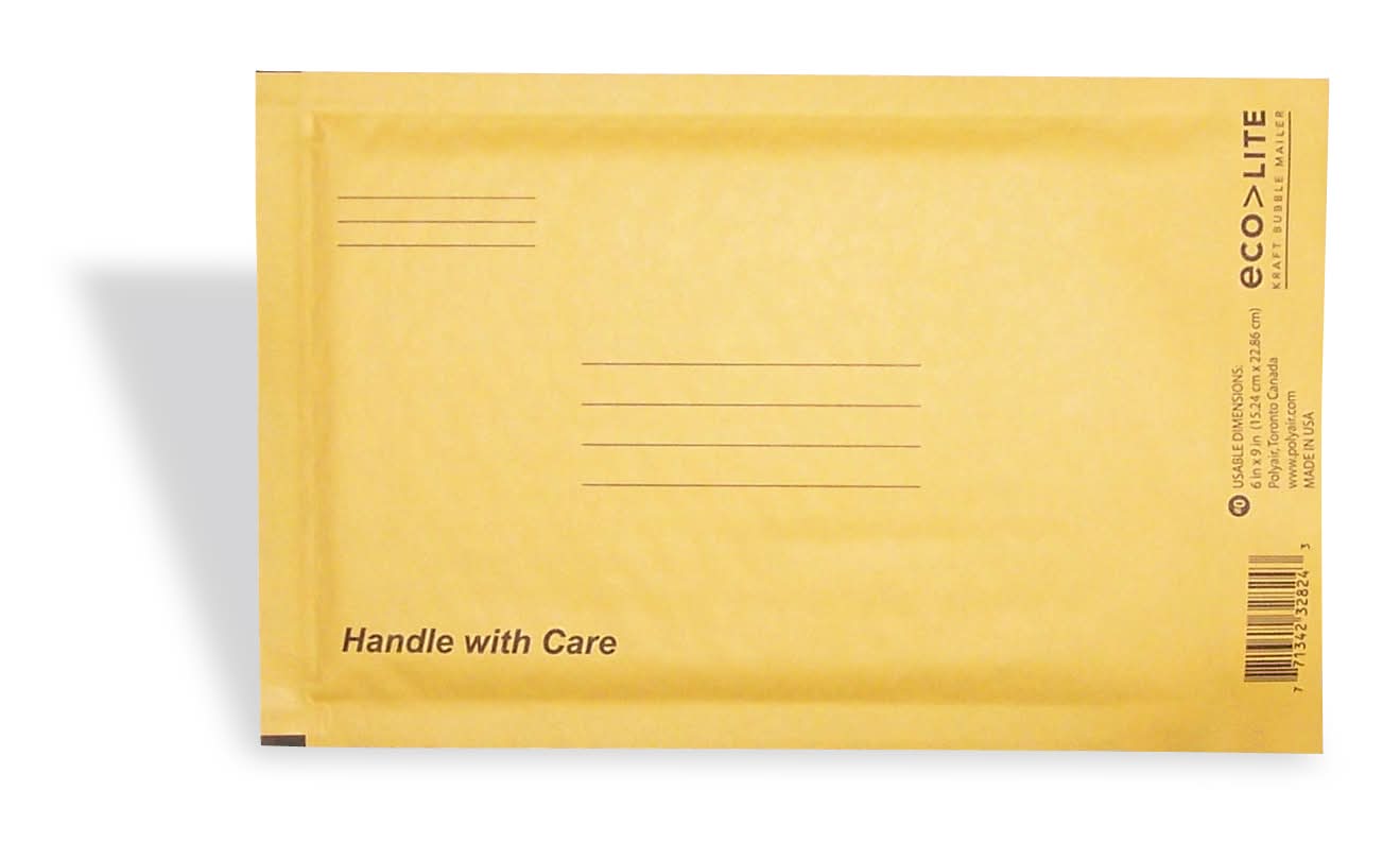 Mailer Bubble Kraft 6 Pack 6 x 9 Number 0