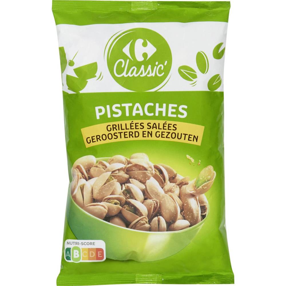 Pistaches grillées salées CARREFOUR CLASSIC' - le paquet de 125g