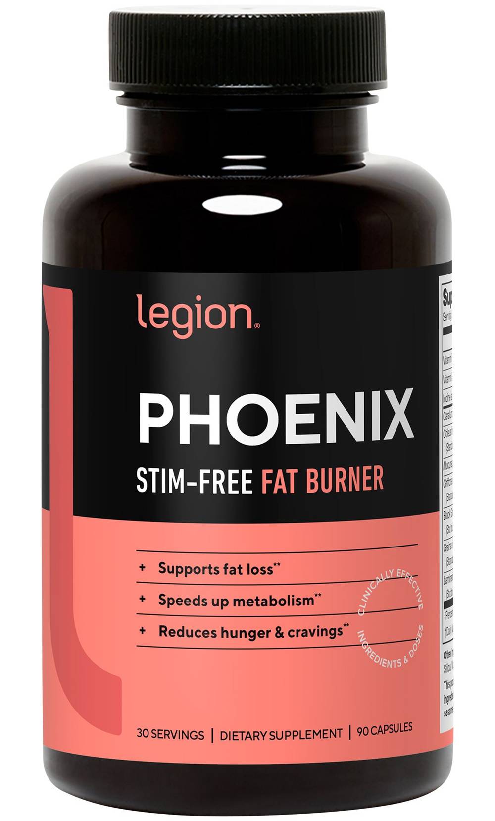Legion Phoenix Stim Free Fat Burner Capsules (90 ct)