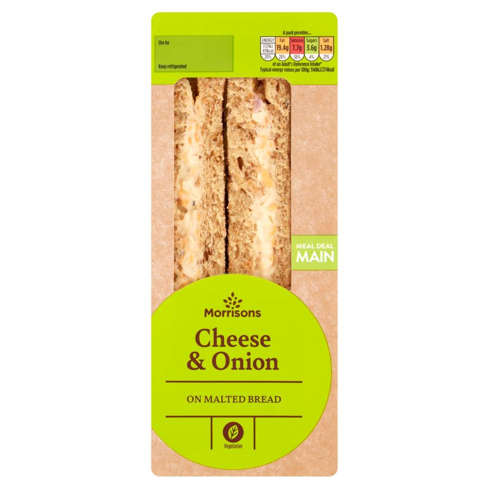 Morrisons Cheese & Onion on Malted Bread (2 pack)