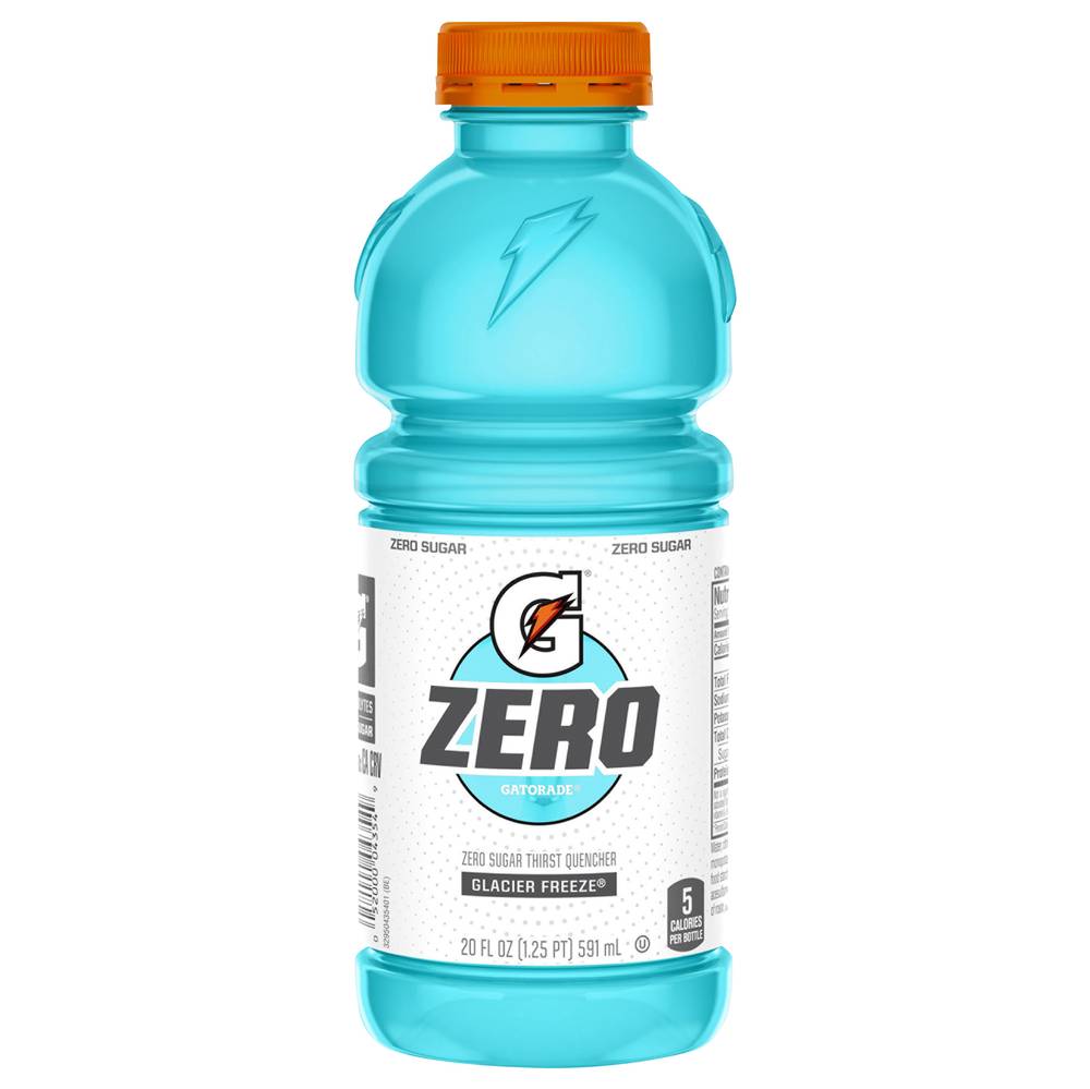 Gatorade Zero Sugar Thirst Quencher Sports Drink, Glacier Freeze (20 fl oz)