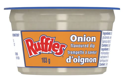 Ruffles trempette aromatisée - flavored dip (oignon)