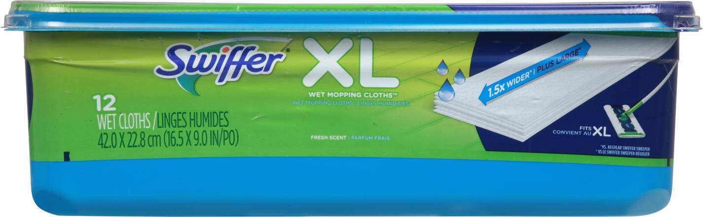 Swiffer Xl Fresh Scent Wet Mopping Cloths (12 ct)