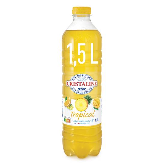 Cristaline - Eau de source au jus de fruits (1.5 L) (tropical)