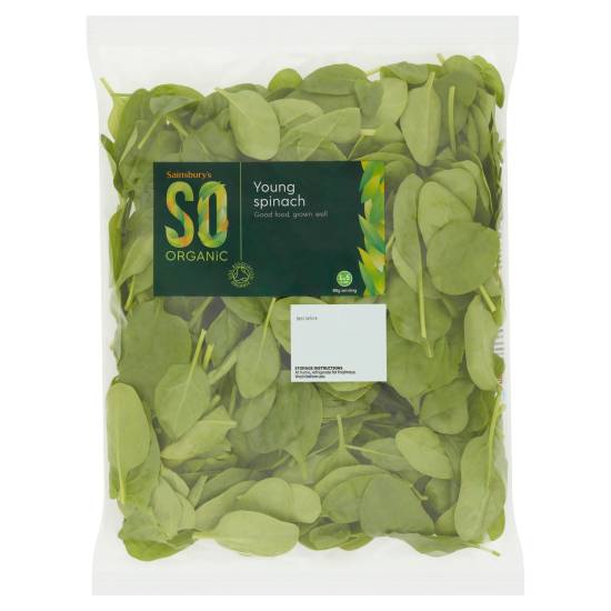 Sainsbury's So Organic Young Spinach