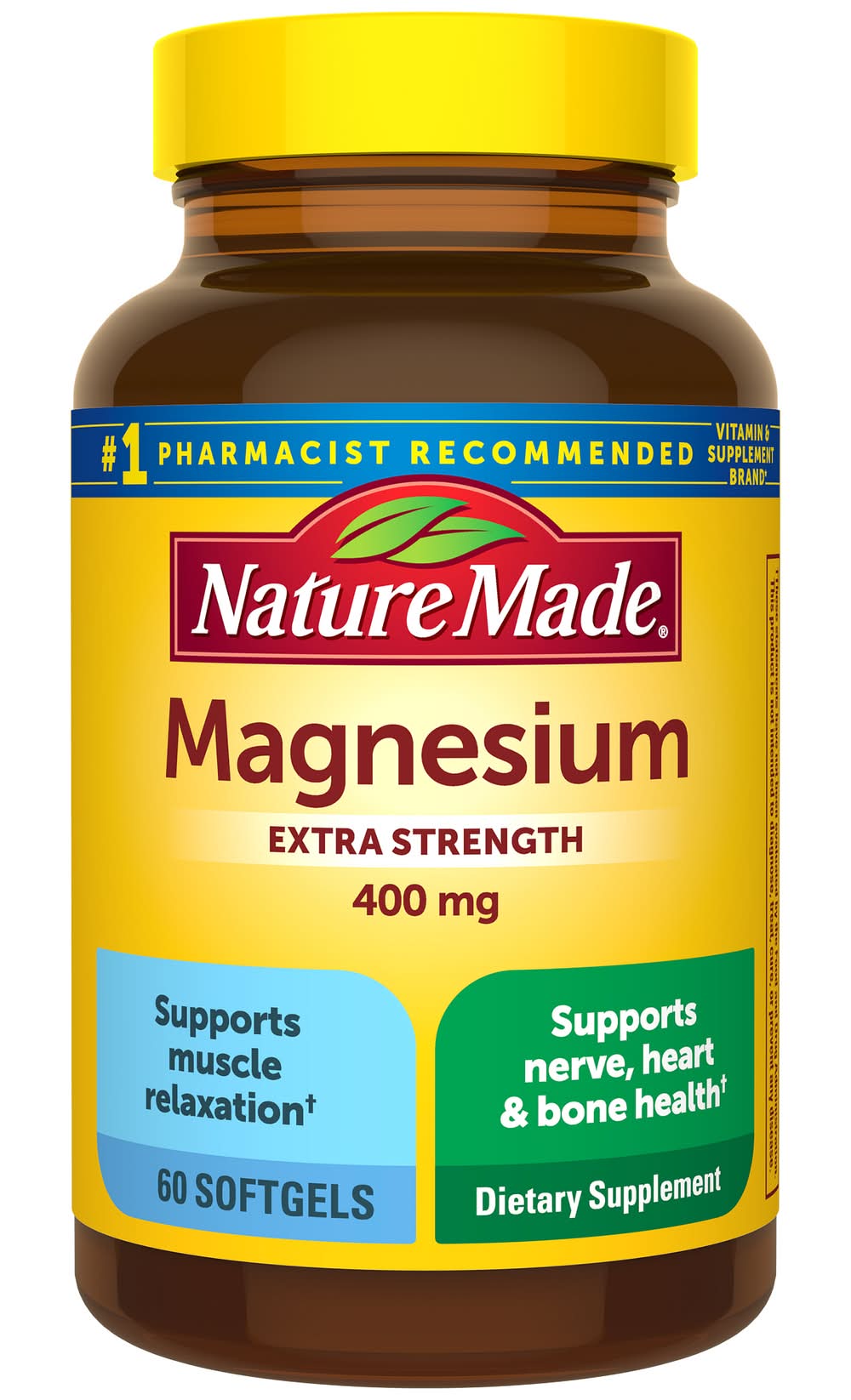 Nature Made Extra Strength 400 mg Magnesium Softgels (60 ct)