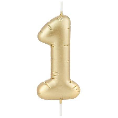 Hallmark Birthday Candle 1 Number, Gold