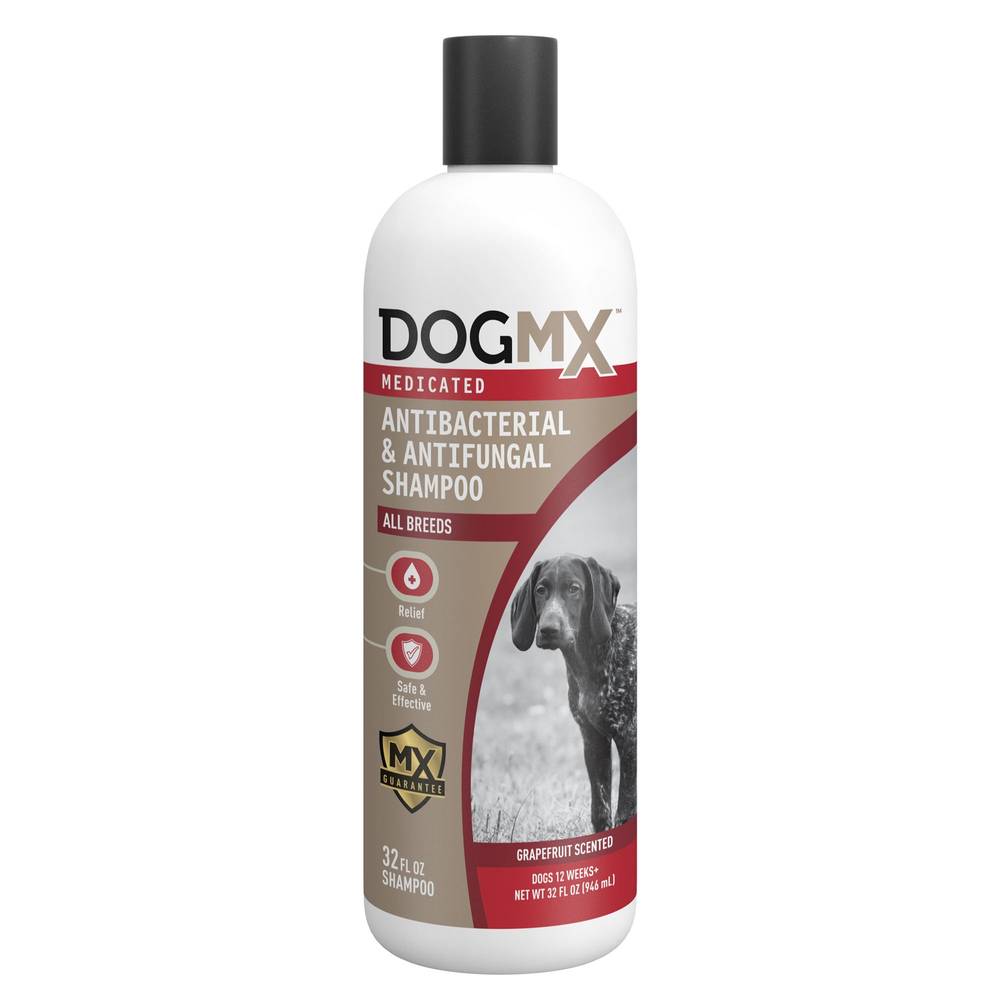 Dog MX™ Medicated Antibacterial & Antifungal Shampoo for Dogs - Grapefruit (Size: 32 Fl Oz)