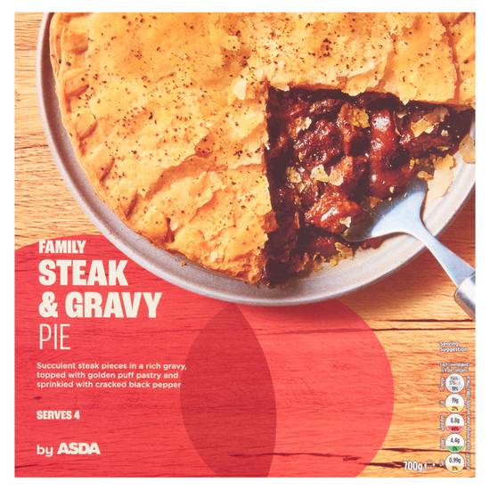Asda Family Steak & Gravy Pie 700g