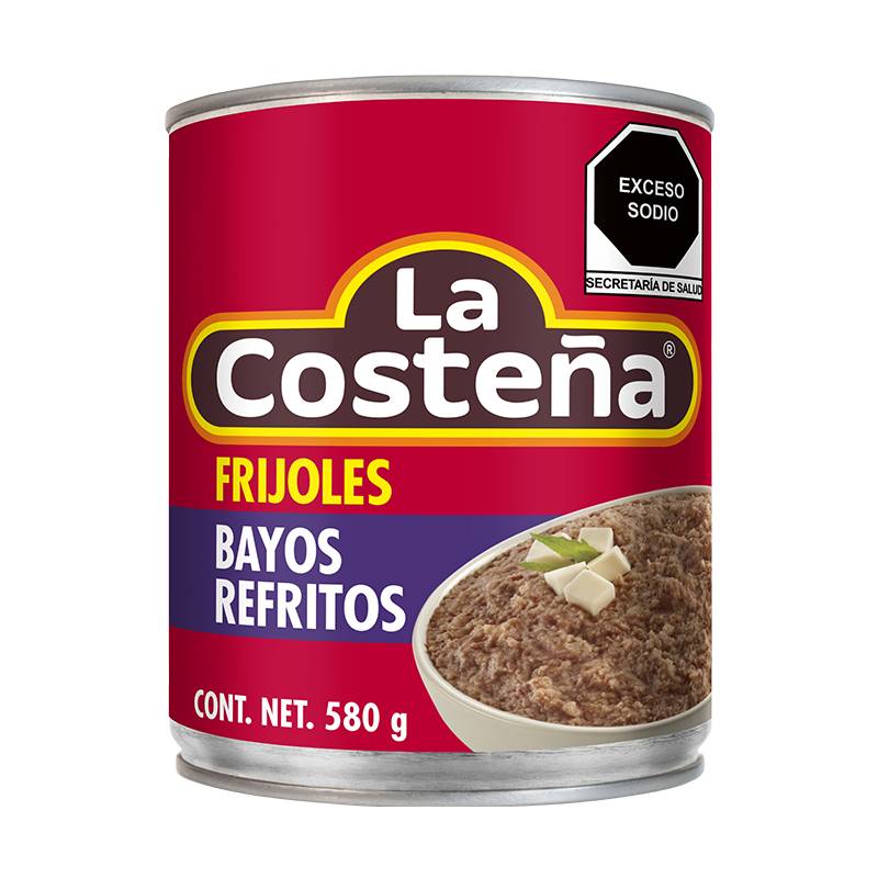 La Costeña · Frijoles bayos refritos (580 g)