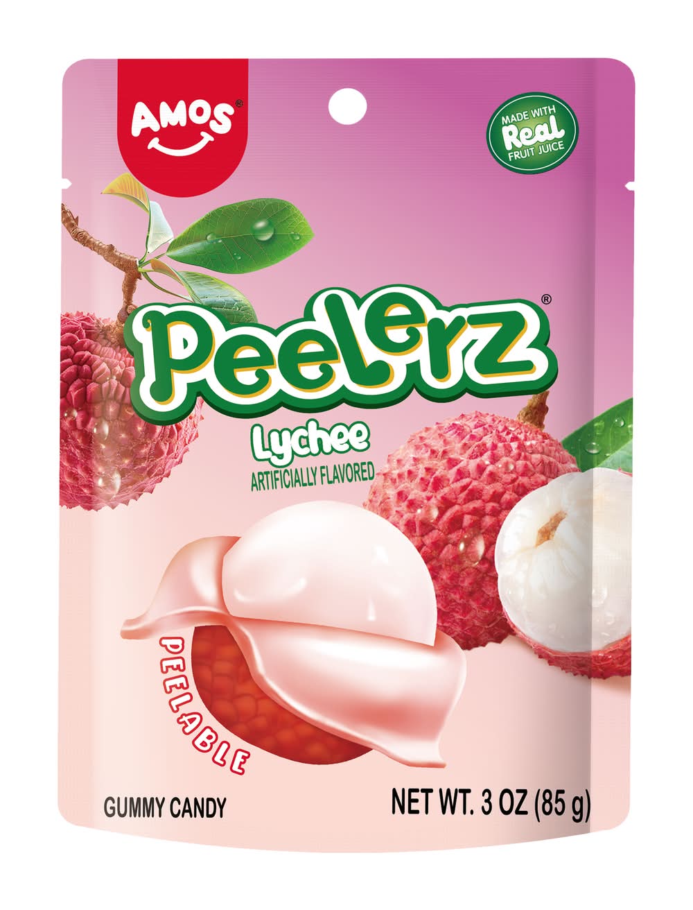 Peelerz® Lychee Peelable Gummy Candy 3oz