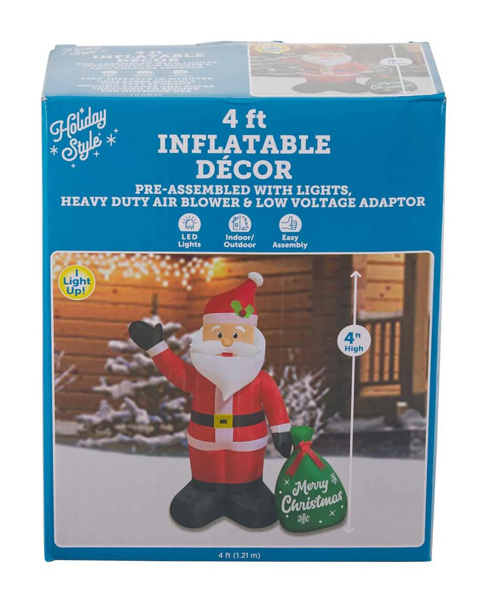 Holiday Style Inflatable Decor Assorted, 4 ft