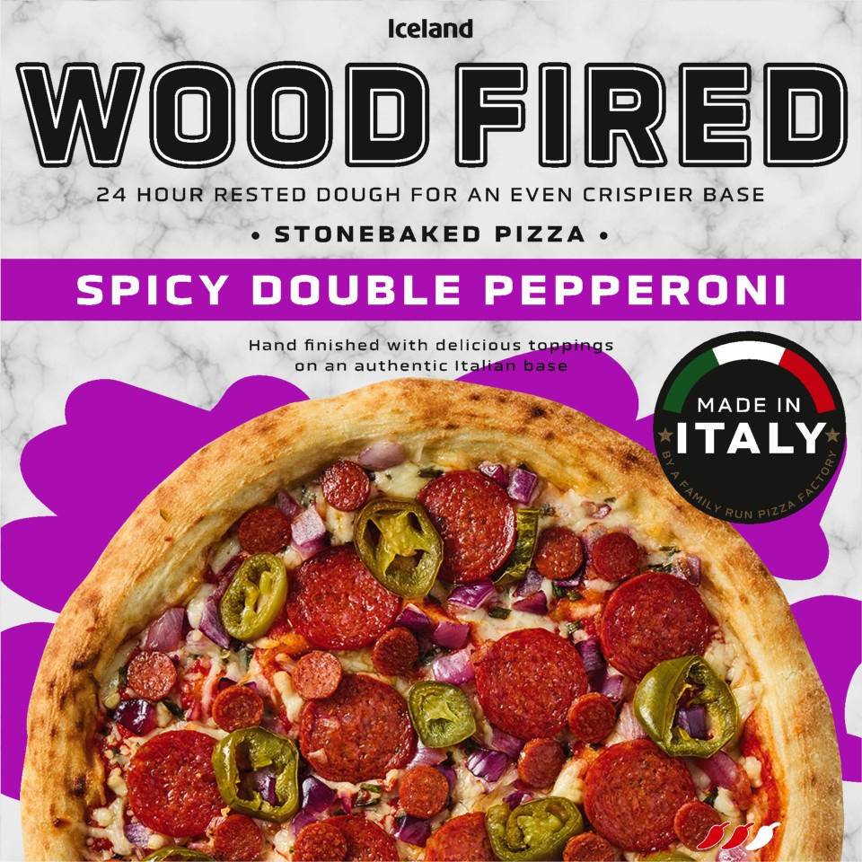 Iceland Spicy Double Pepperoni Woodfired Pizza