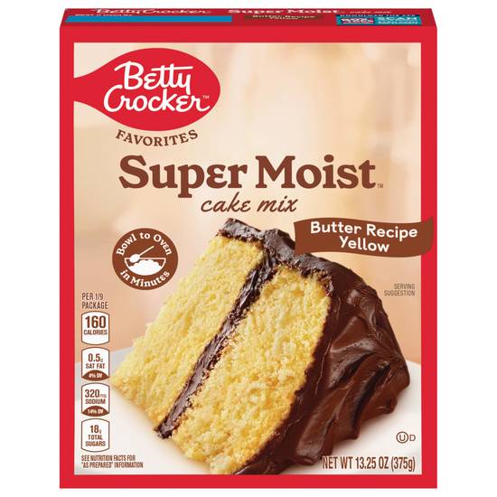 Betty Crocker Supermoist Butter Recipe Yellow Cake Mix