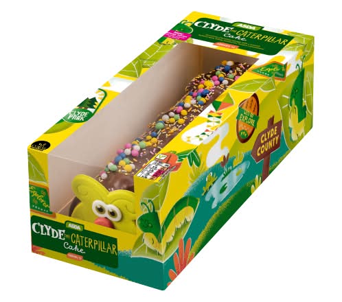 ASDA The Bakery Letty the Caterpillar Chocolate Cake