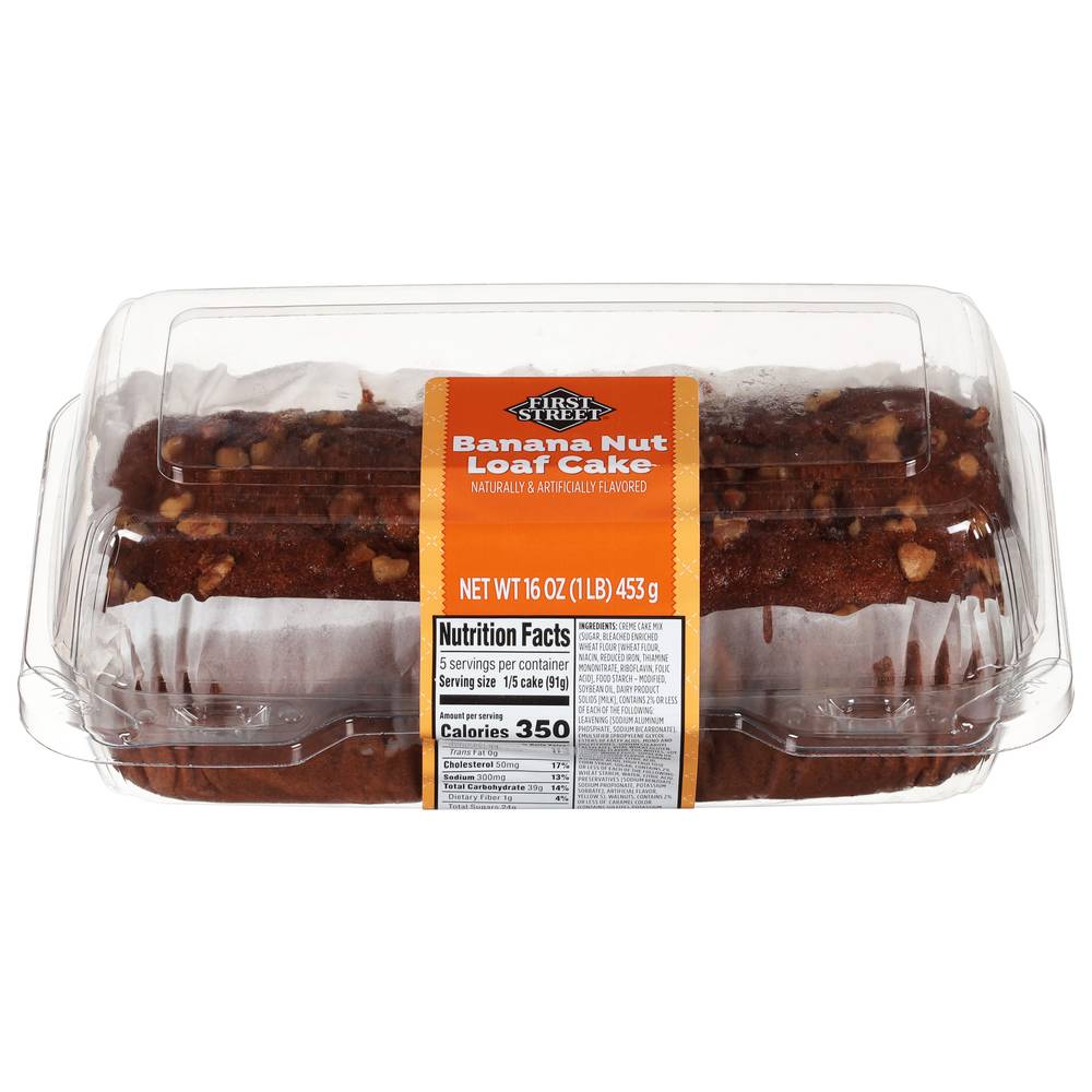 First Street Banana Nut Loaf Cake (16 oz)
