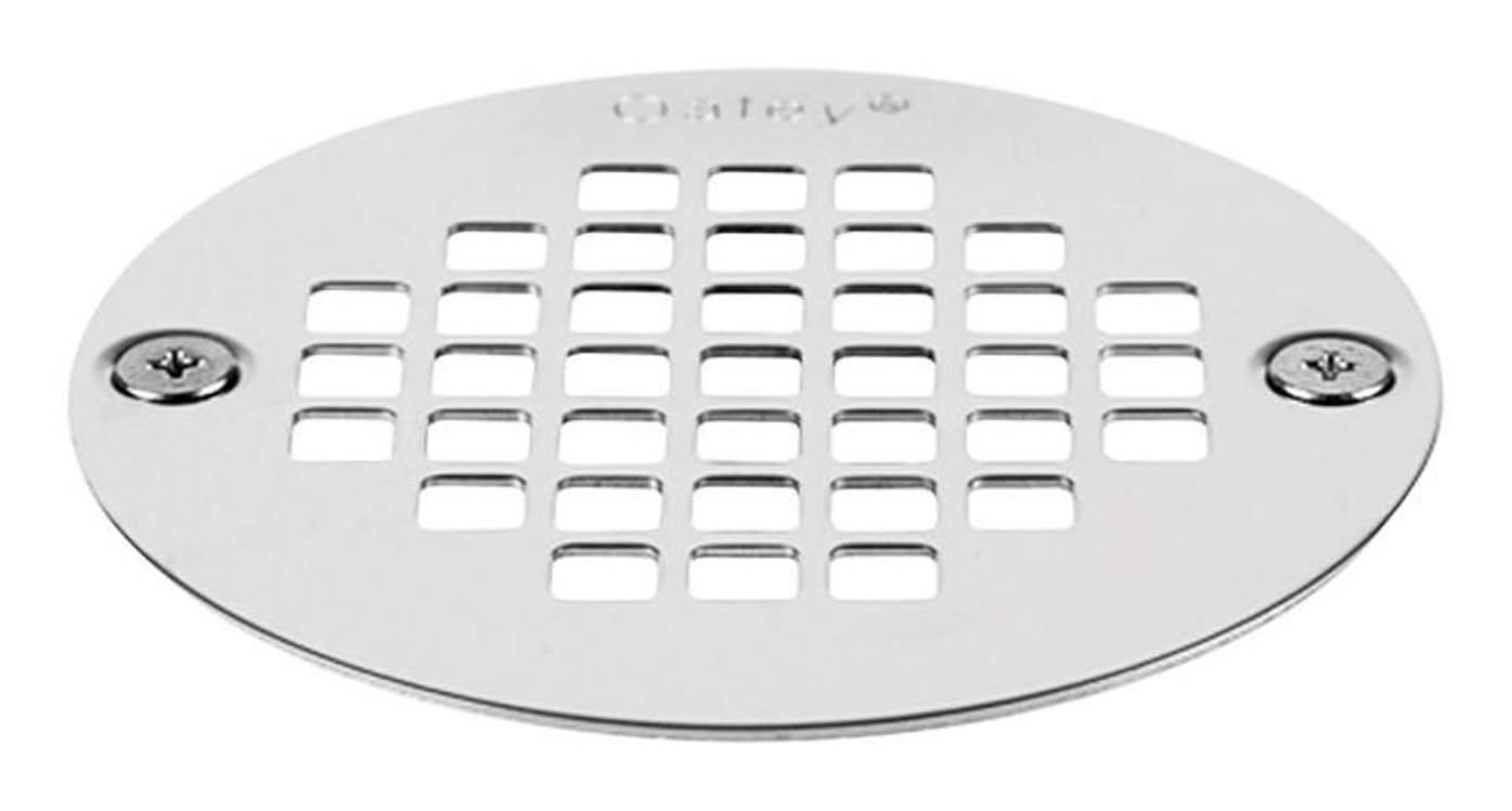 Oatey 3-3/8 In. Polished Chrome Stainless Steel Shower Drain Strainer