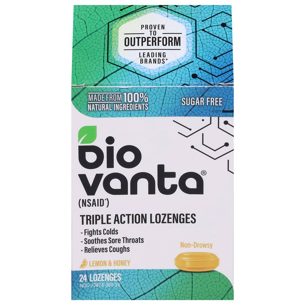 Biovanta Lemon & Honey Lozenges