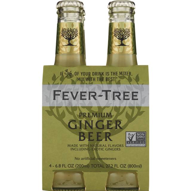 Fever-Tree Premium Ginger Ale Beer (4 pack, 6.8 fl oz)
