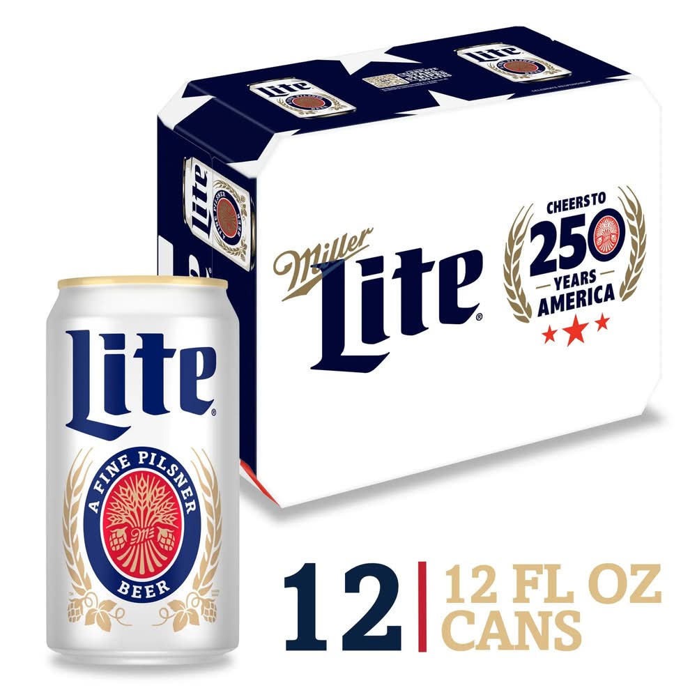 Miller Lite A Fine Pilsner Beer (12 x 12 fl oz)