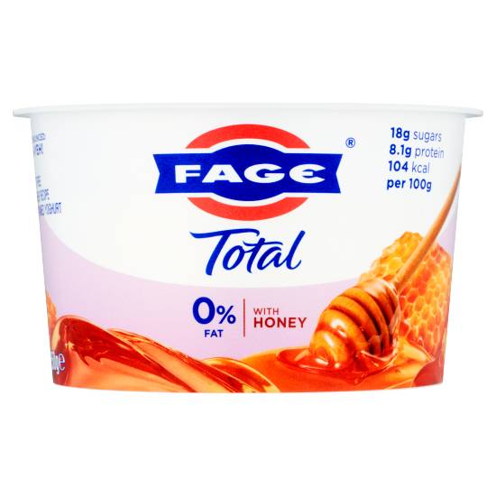 Fage Total 0% Fat Free Greek Recipe Strained Yoghurt With Honey