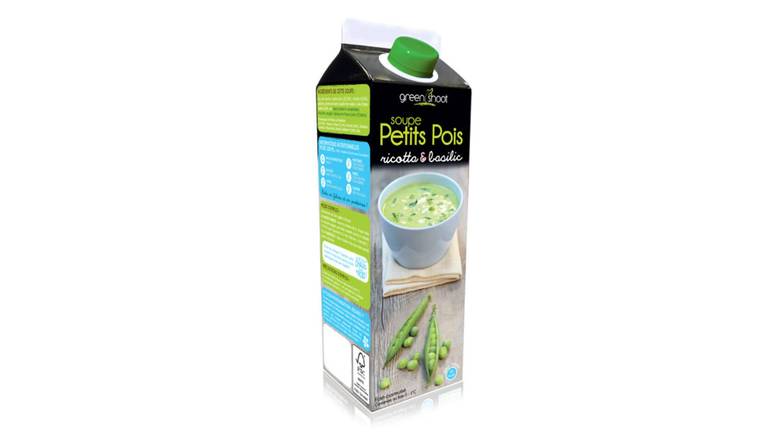 Green Shoot Velouté petits pois ricotta & basilic La brique de 1 l