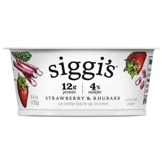 Siggi's Yogurt (strawberry & rhubarb)