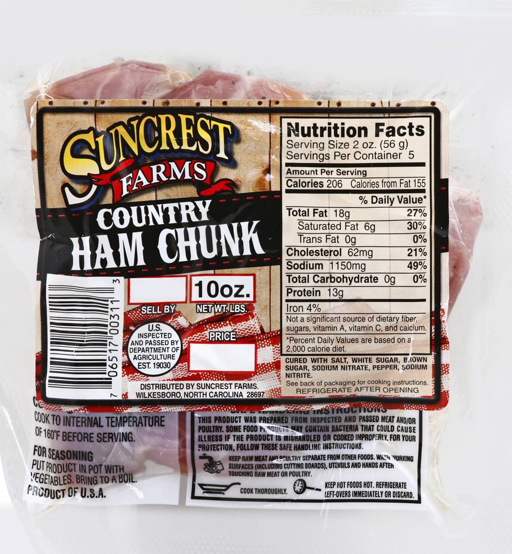 Suncrest Farms Country Ham Chunk (10 oz)