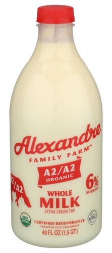 Alexandre Family Farms Organic A2/A2 6% Fat Milk