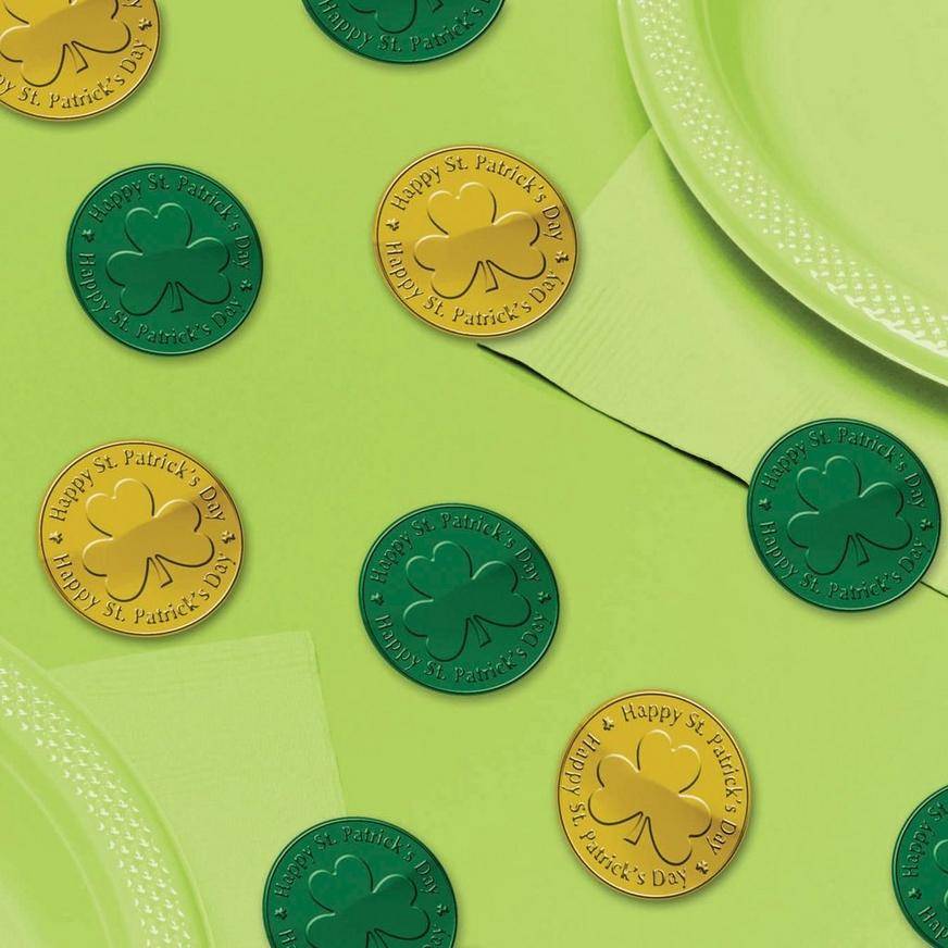 Green Gold Coin Table Scatter 100ct